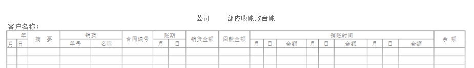 你好；   参考这个来做 应收账款台账   