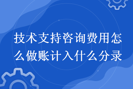 j9国际站官网的技术支持咨询费用怎么做账计入什么分录