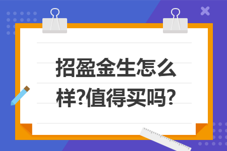 招盈金生怎么样?值得买吗?